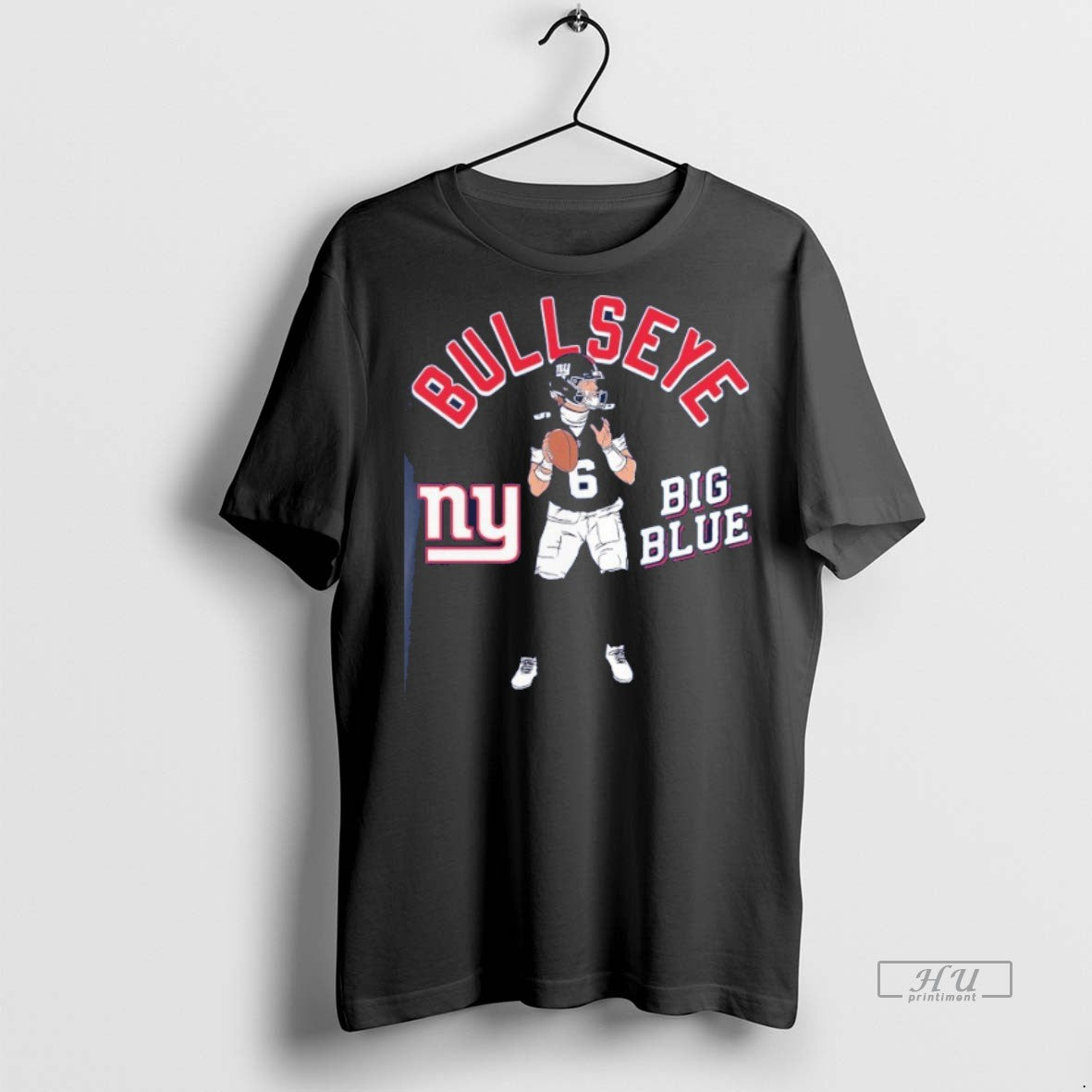Viral Jaxson Dart Bullseye Big Blue New York Giants Tee Shirt Sweater