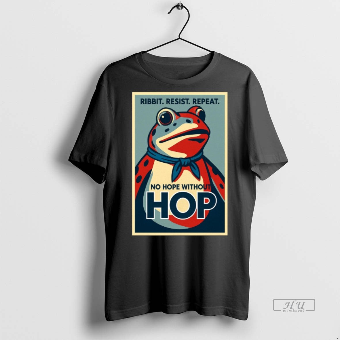 Viral Ribbit Resist Repeat No Hope Without Hop Portland Frog Tee Shirt Sweater