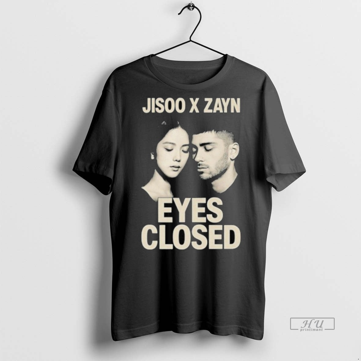 Viral Jisoo X Zayn Eyes Closed Jisoo Zayn Tee Shirt Sweater