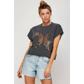 Two Tigers Graphic Crop Top