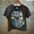 Free Fallin Concert Tour 1993 Regular Cropped Acid Wash T-Shirt