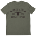Bull Spurs Tee-Heather Sage