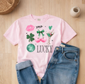 Lucky Girl Coquette St. Patrick's Day Graphic Tee
