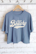 Just Beachy Graphic Long Crop Top