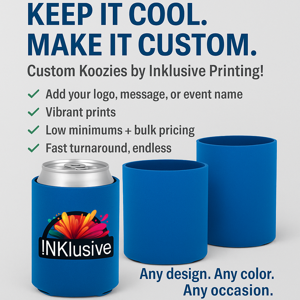 Custom Can Koozies - 1 Sided
