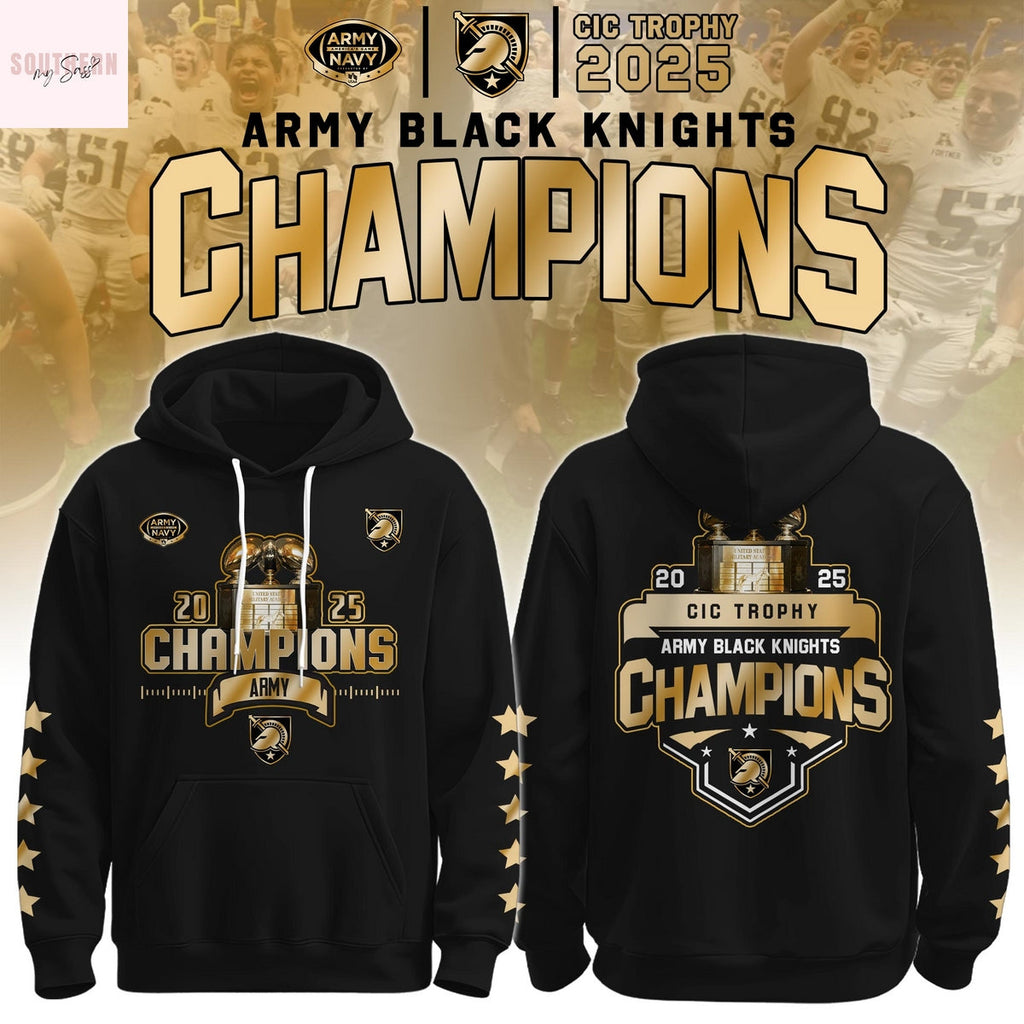 Army Black Knights CIC Trophy Champions 2025 Hoodie