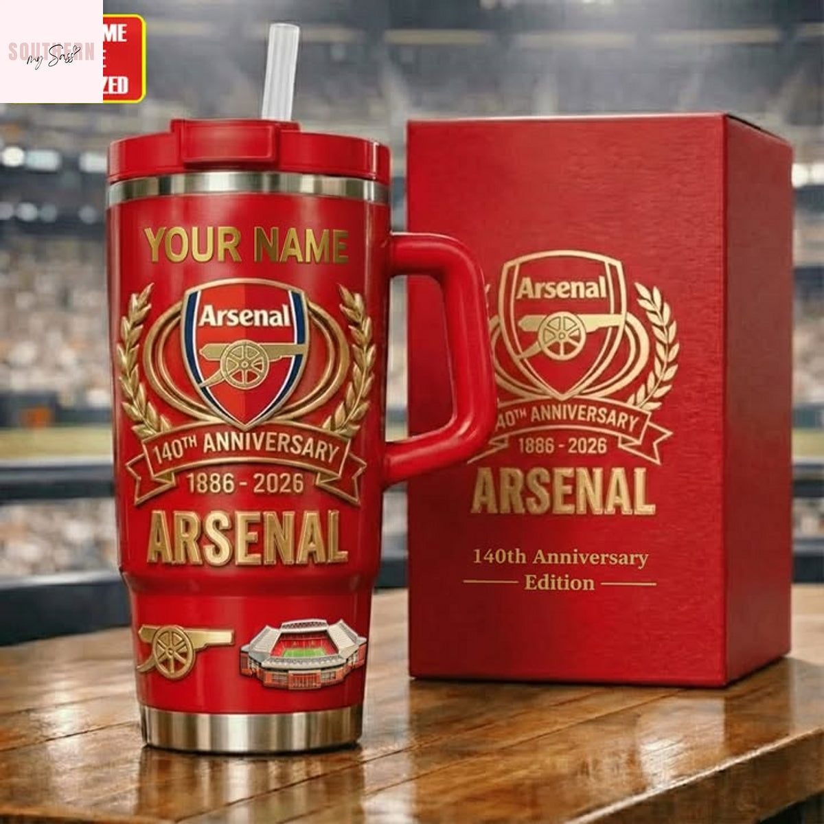 Arsenal 140th Anniversary 1886-2026 Tumbler