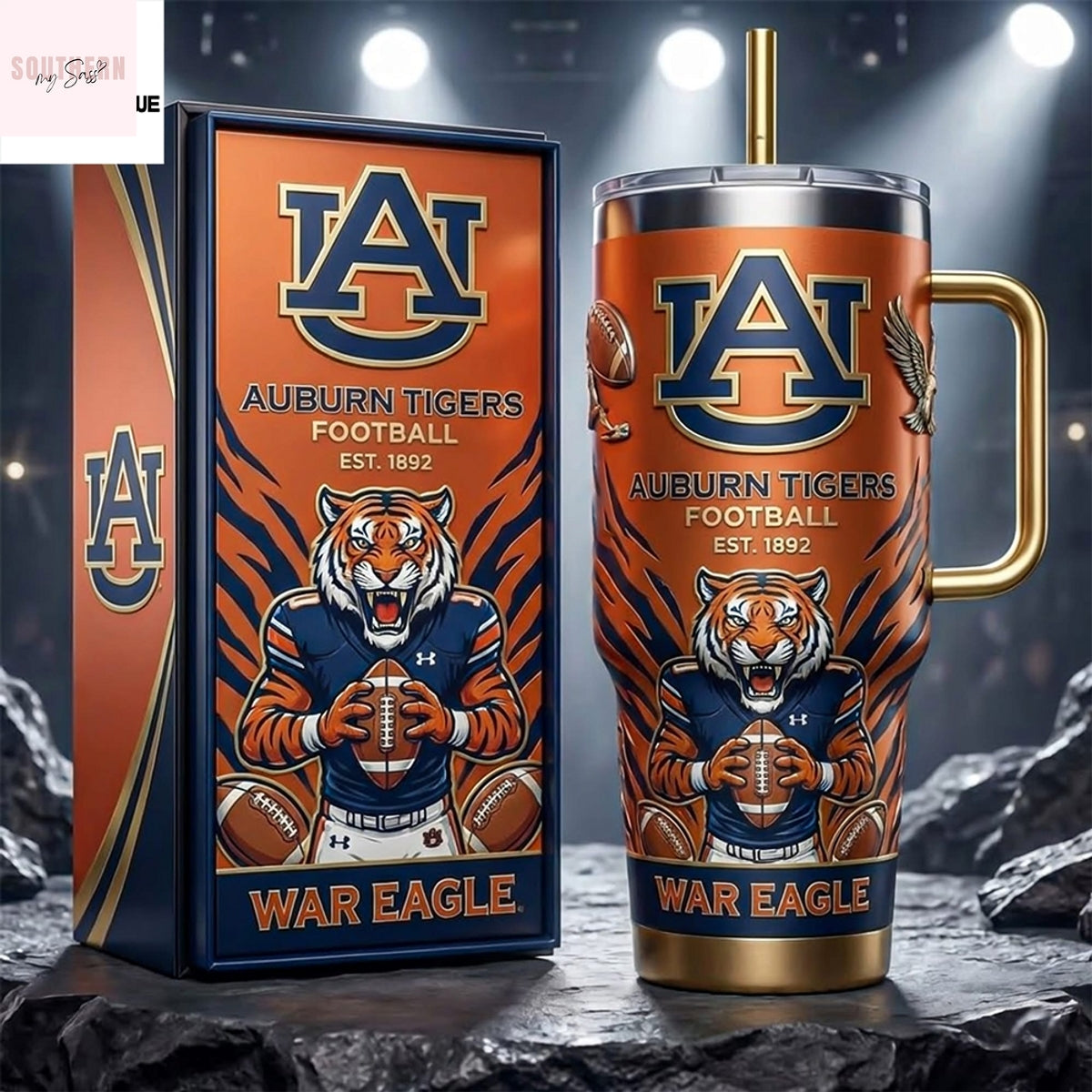 Auburn Tigers War Eagle Tumbler
