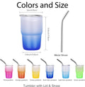 Customizable Frosted 3oz Shot Glass with Straw