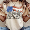 Western USA Cowboy Flag Patriotic Country Graphic Tee