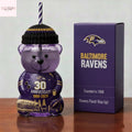 Baltimore Ravens 30th Anniversary Bear Glass Cup