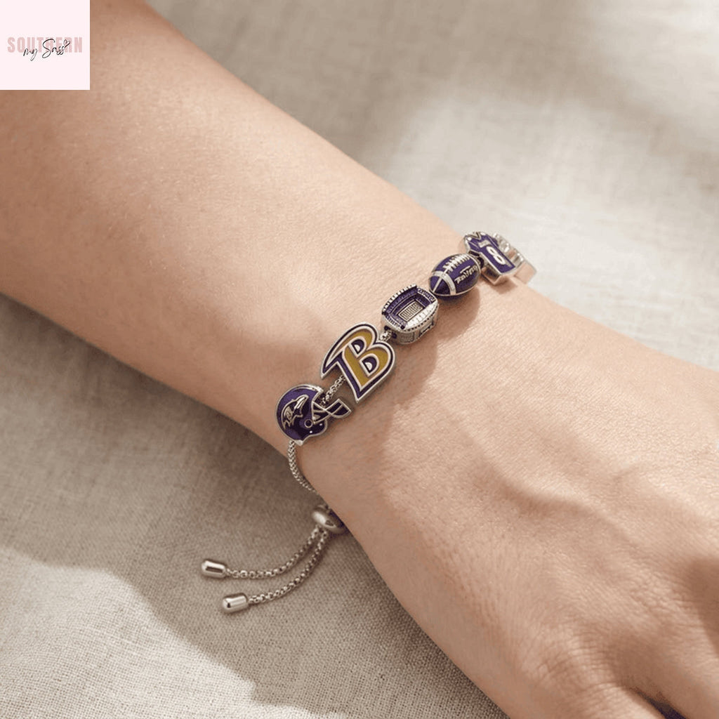 Baltimore Ravens Charm Bracelet