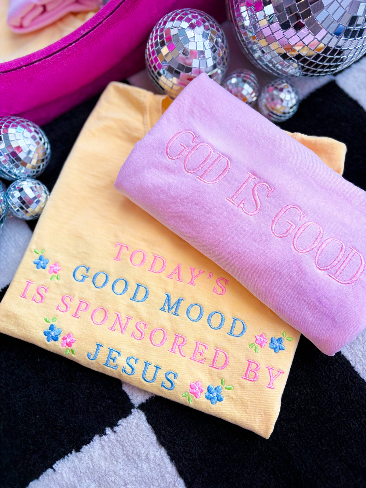 Sponsored By Jesus Butter Faith Graphic Embroidered Tee