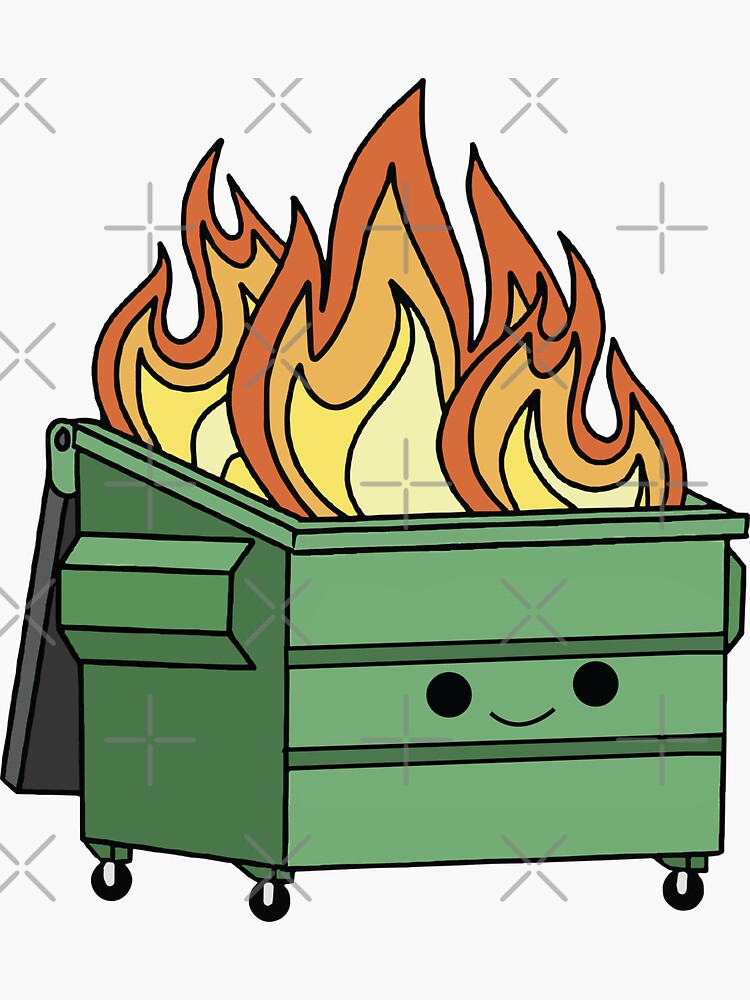 Dumpster Fire  Vinyl by stivenes