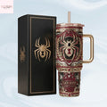 Black Widow Elegance In Shadow Tumbler