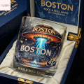 Boston 50th Anniversary Rock & Roll Band Whiskey Glass