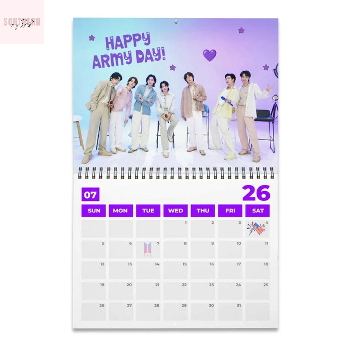 BTS 2026 Wall Calendar