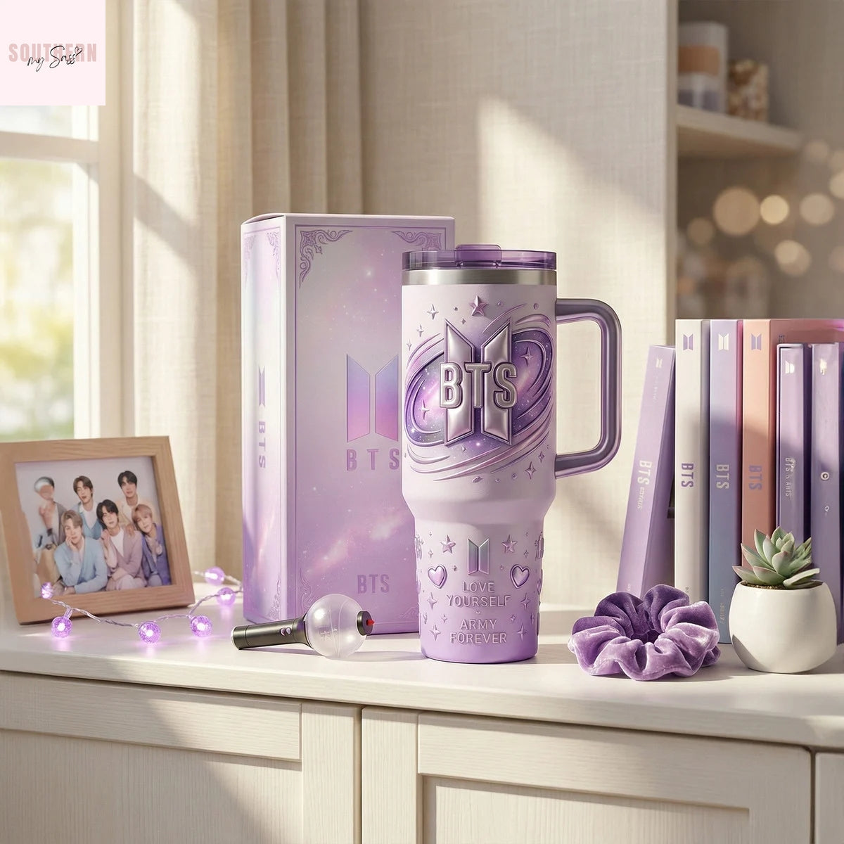 BTS Love Yourself Army Forever Tumbler