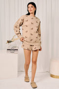 High Rise Weenie All Over Print Sweatshort