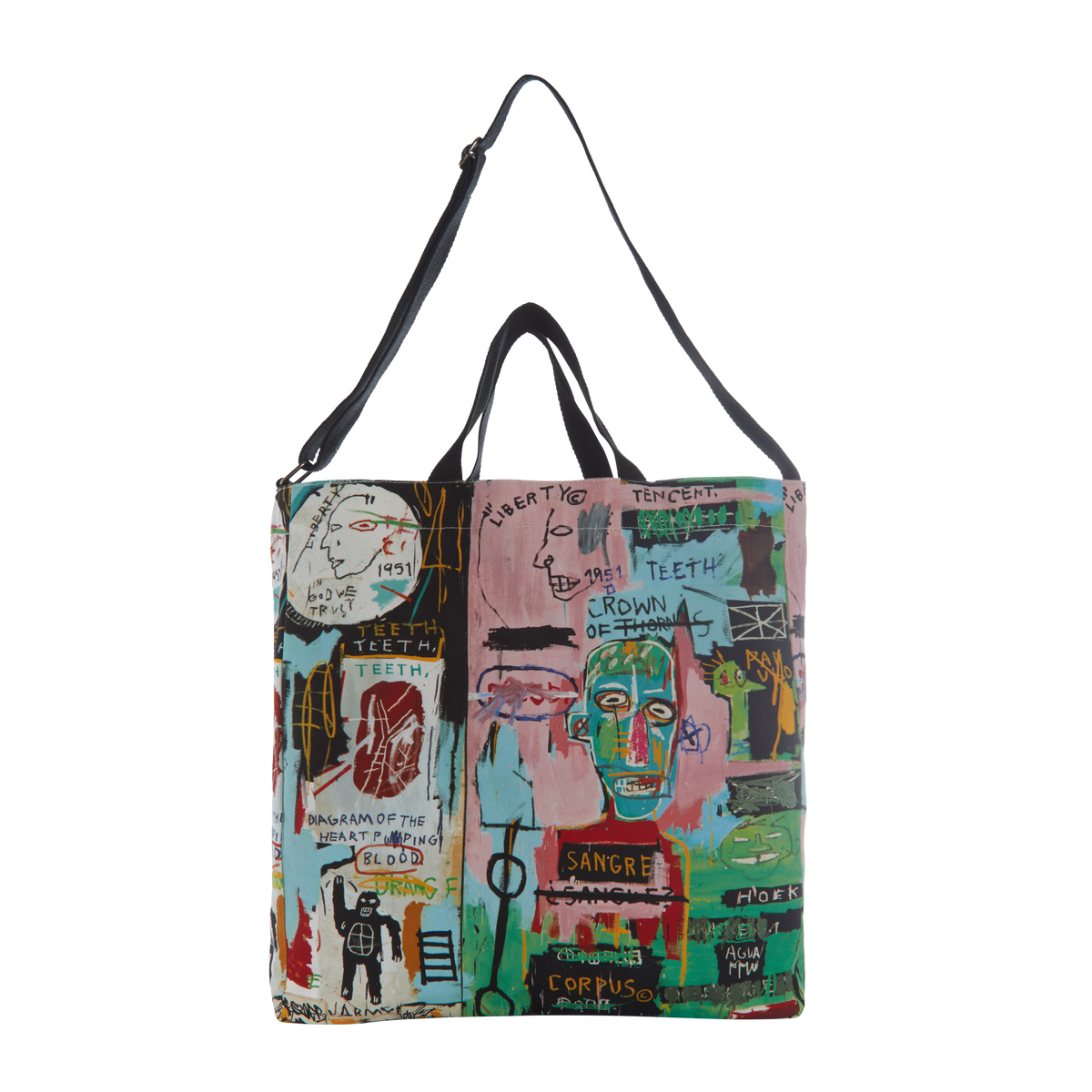 Jean-Michel Basquiat “in Italian” Crossbody Tote