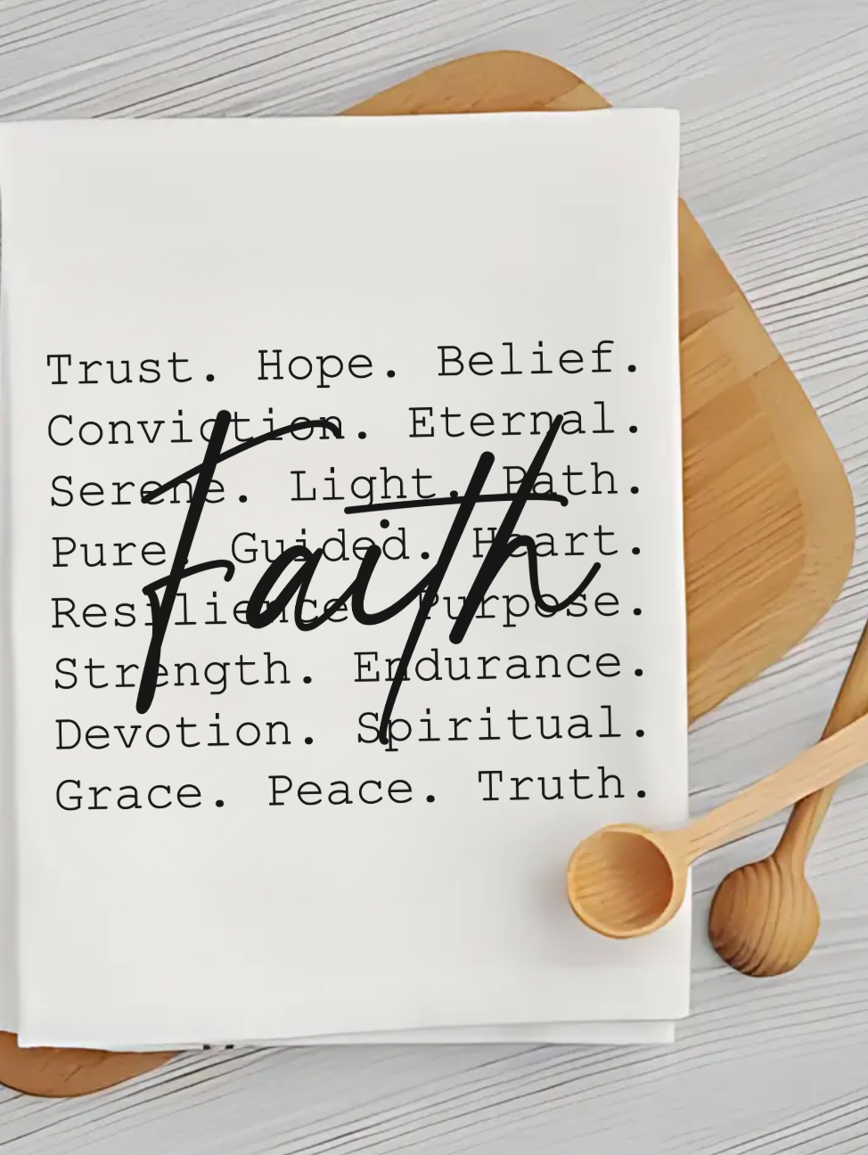 Faith Collage - Religious Kitchen Towel