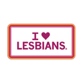 I Heart Lesbians Die-Cut Sticker