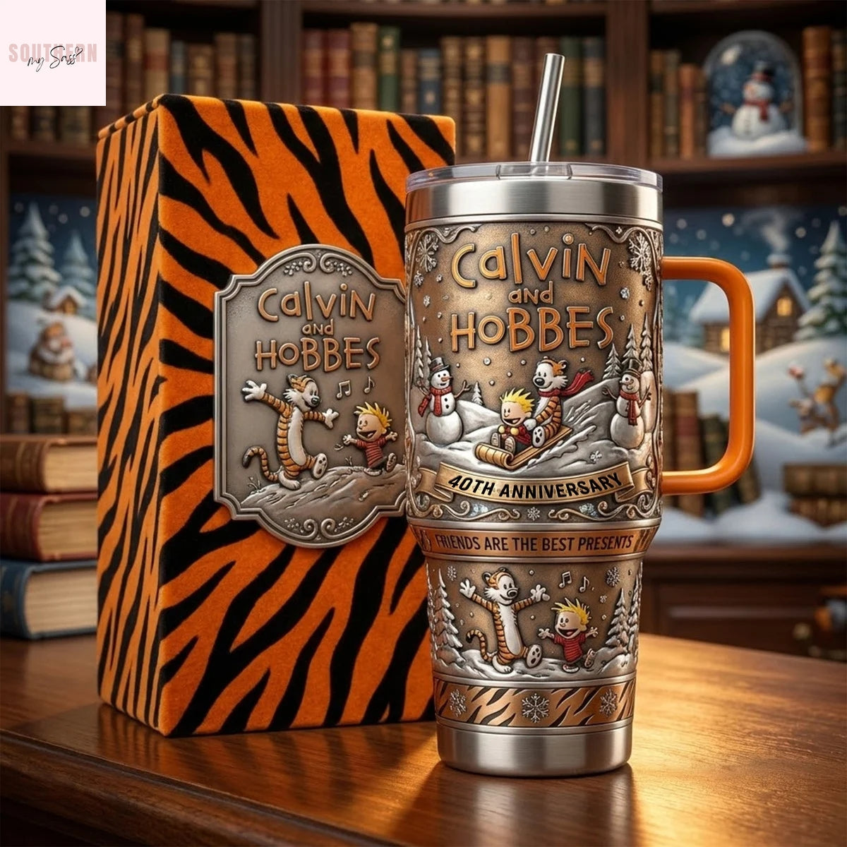 Calvin And Hobbes 40th Anniversary Friends Are The Best Presents Tumbler