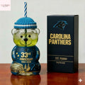 Carolina Panthers Bear Glass Cup