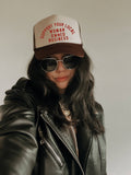 Support Your Local Woman Owned Business Trucker - Tan/Brown