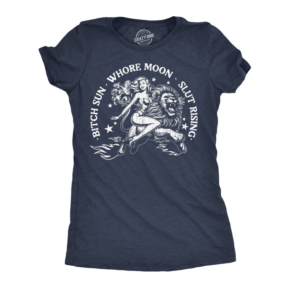 Bitch Sun Whore Moon Slut Rising Women's T Shirt