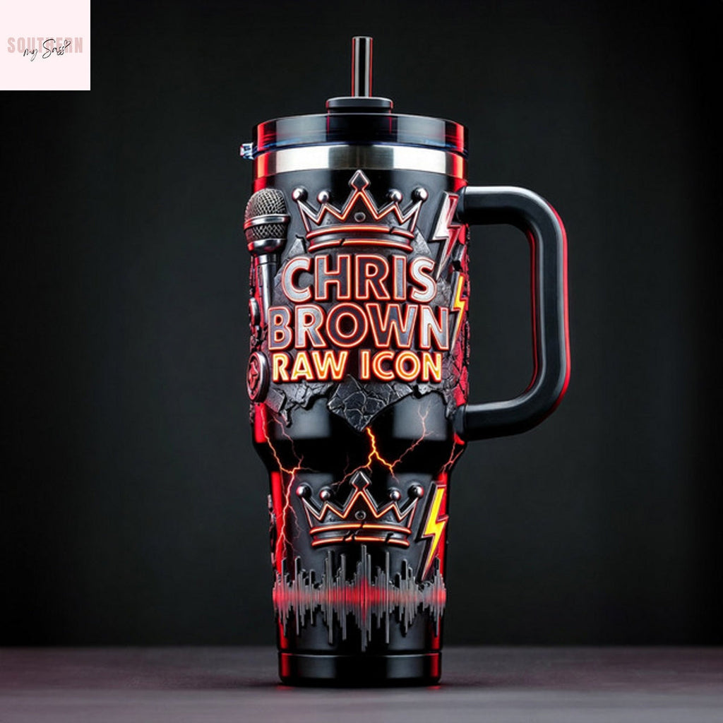 Chris Brown Raw Icon Tumbler