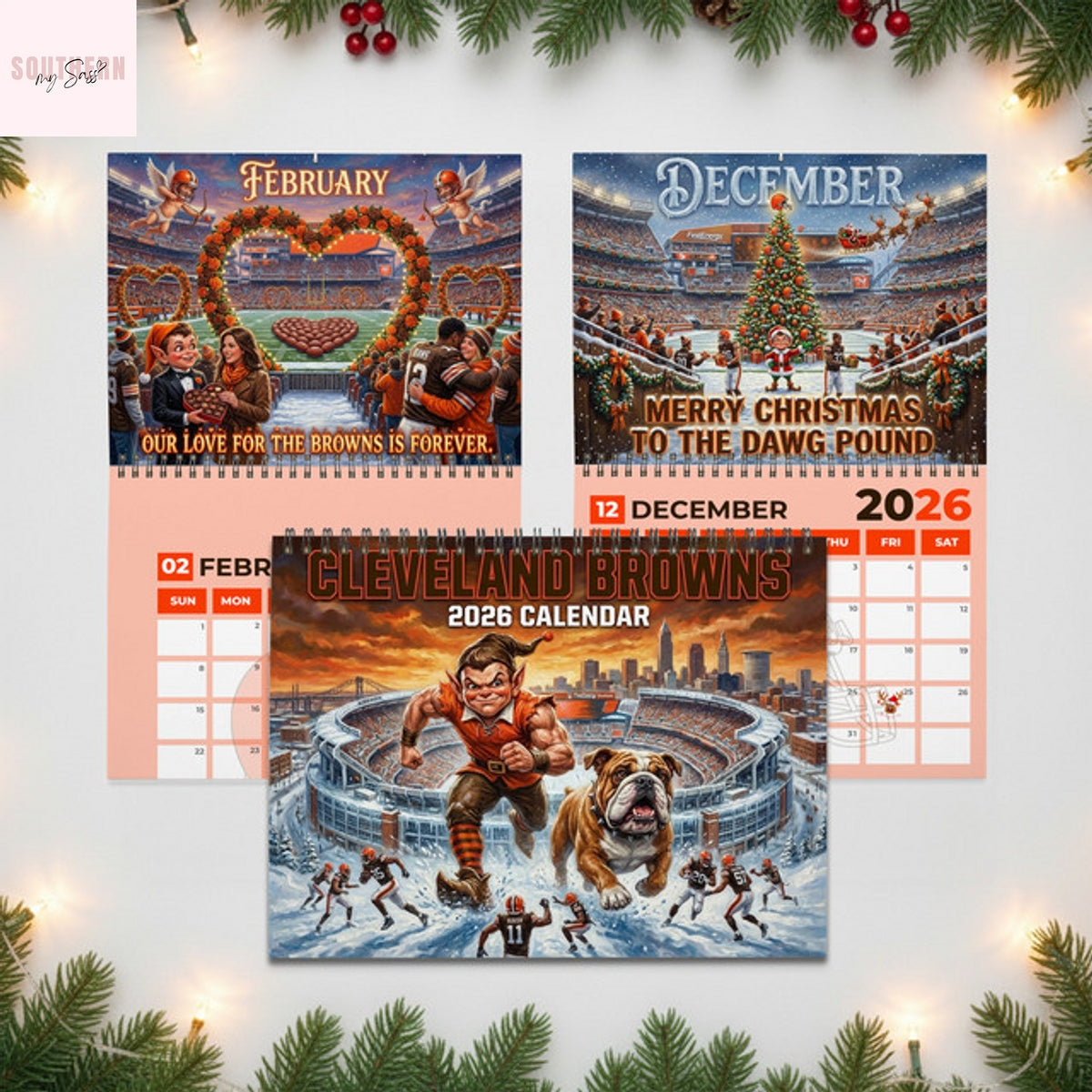Cleveland Browns 2026 Wall Calendar