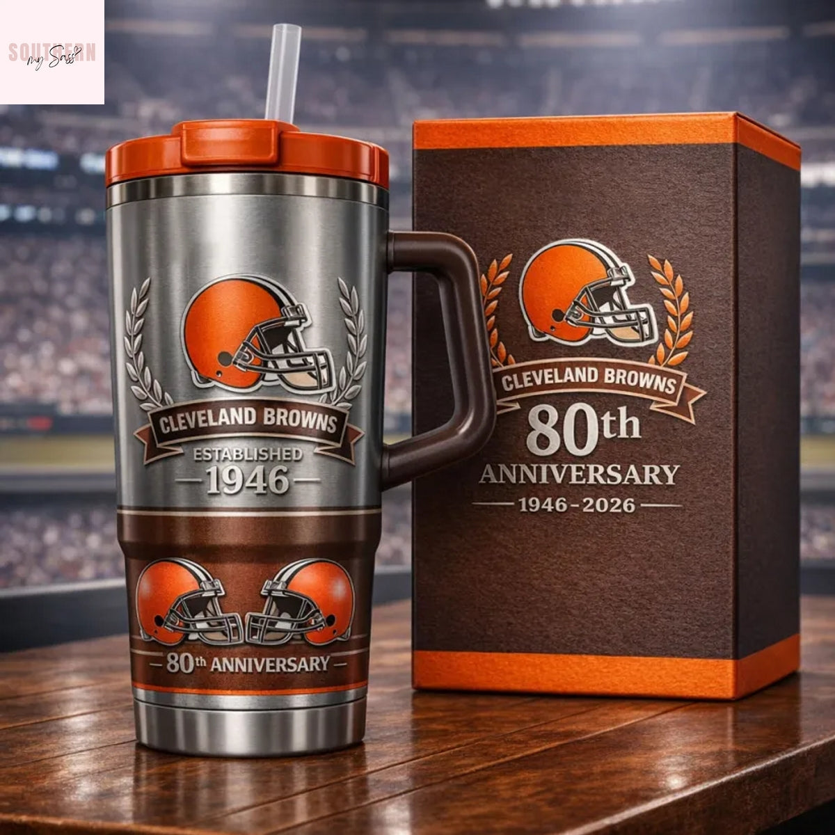 Cleveland Browns 80th Anniversary 2026 Tumbler