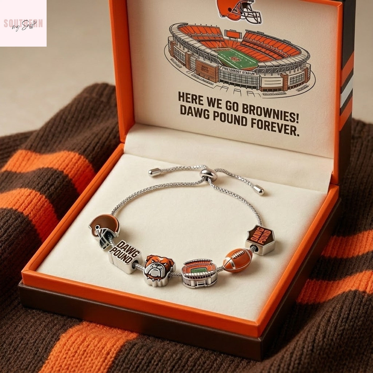 Cleveland Browns Charm Bracelet