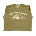 Support Your Local Lesbian Muscle Crop Top