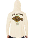 Men's Size Matters Flounder Sandbar Performance Hoodie