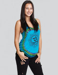 Om Print Tie Dye Tank Top (TH-849)