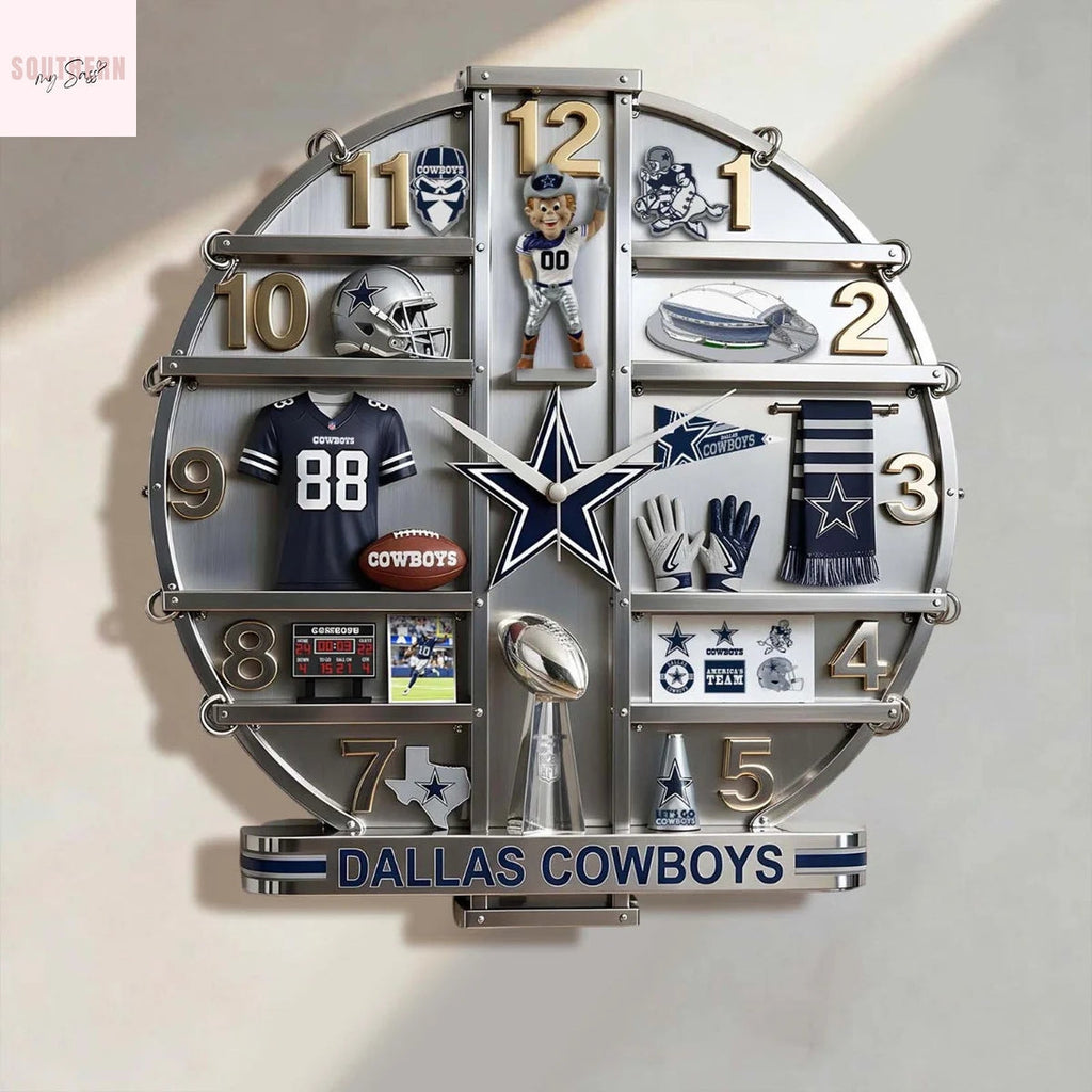 Dallas Cowboys Home Decorative 3D Wall Clock