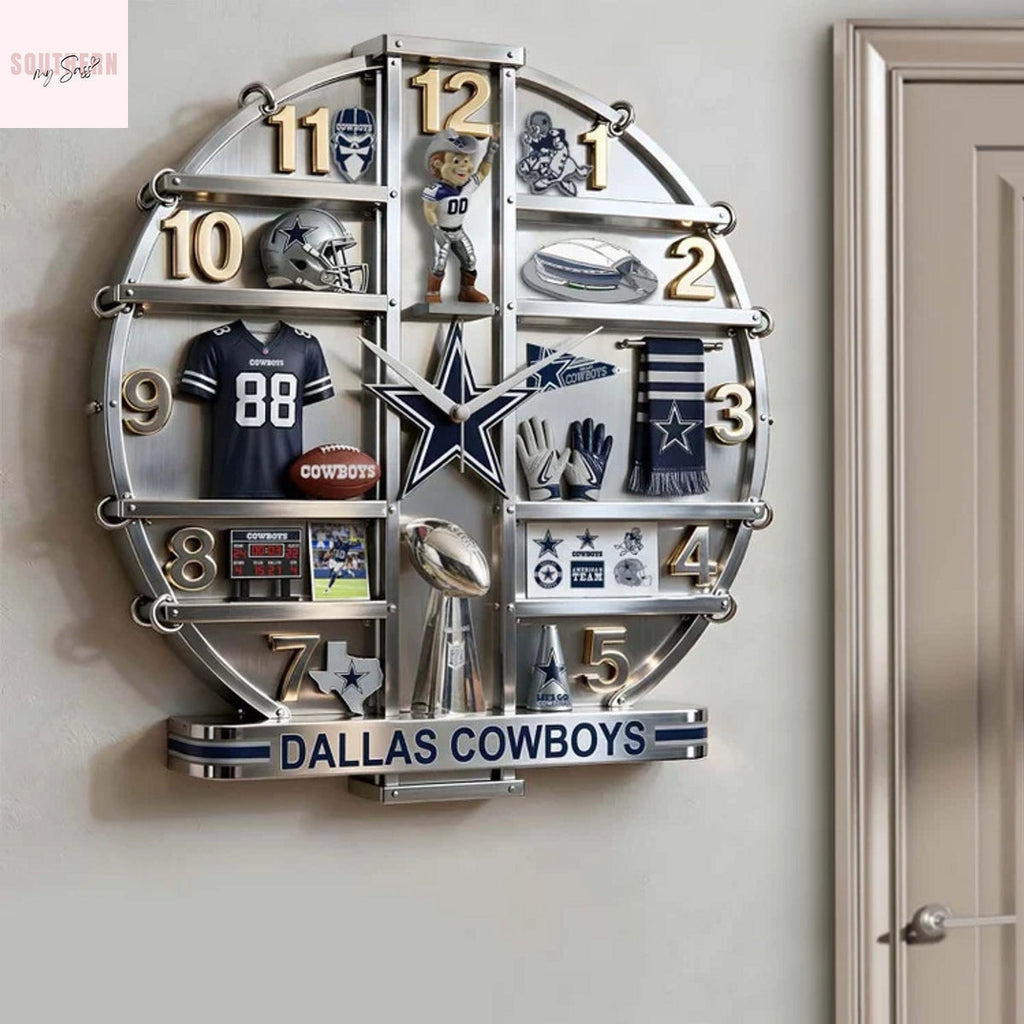 Dallas Cowboys Home Decorative 3D Wall Clock