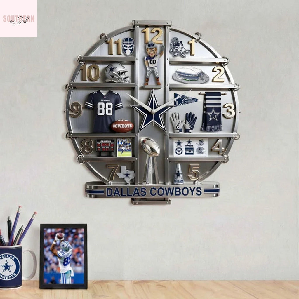 Dallas Cowboys Home Decorative 3D Wall Clock