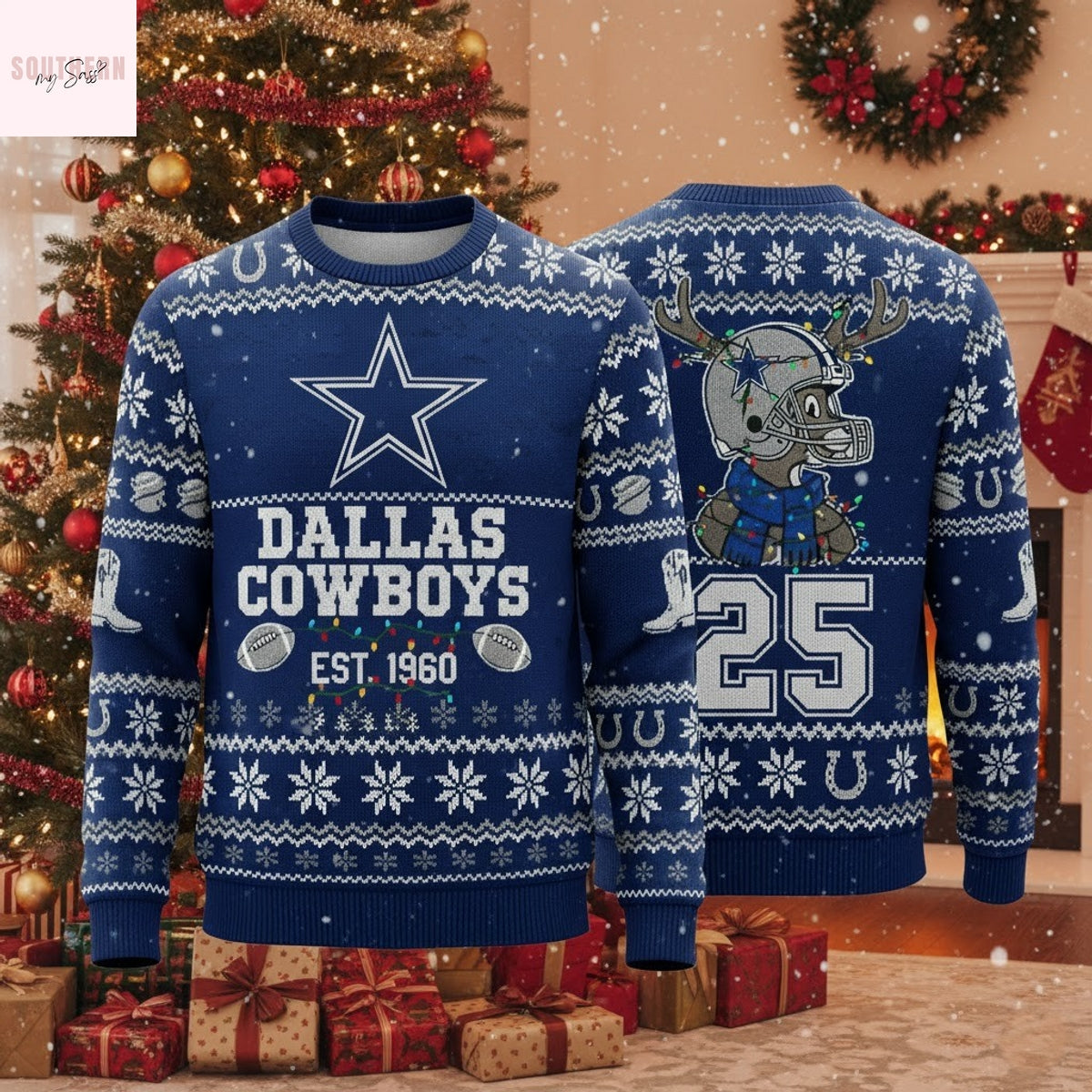 Dallas Cowboys Ugly Christmas Sweater 2025