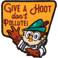 Give A Hoot Embroidered Patch