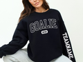 Custom Goalie Mom Crewneck Sweatshirt