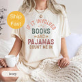 Book Lover Pajama Tee, Cozy Reading Gift Top