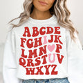 Abc-I Love You Crew Neck Sweaters