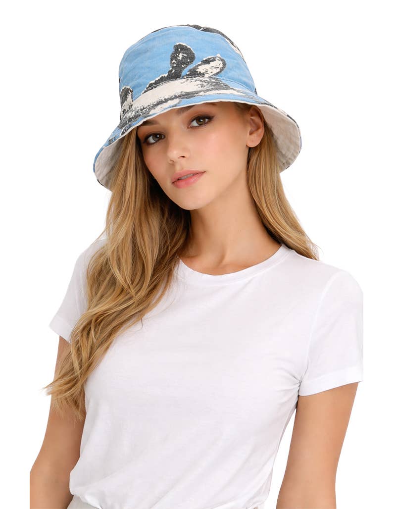 Printed Cotton Bucket Hat (HAT-132)