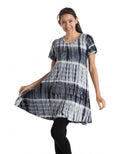 Tie-Dye Short Sleeves Tunic Top (KT-1192PK)