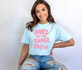 Saved By Grace Bella Faith-Based Summer Graphic Tee