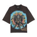 Cult's Oversized Tee "May the Bridges I Burn" in Charcoal