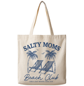 Salty Moms Beach Club - Canvas Tote Bag